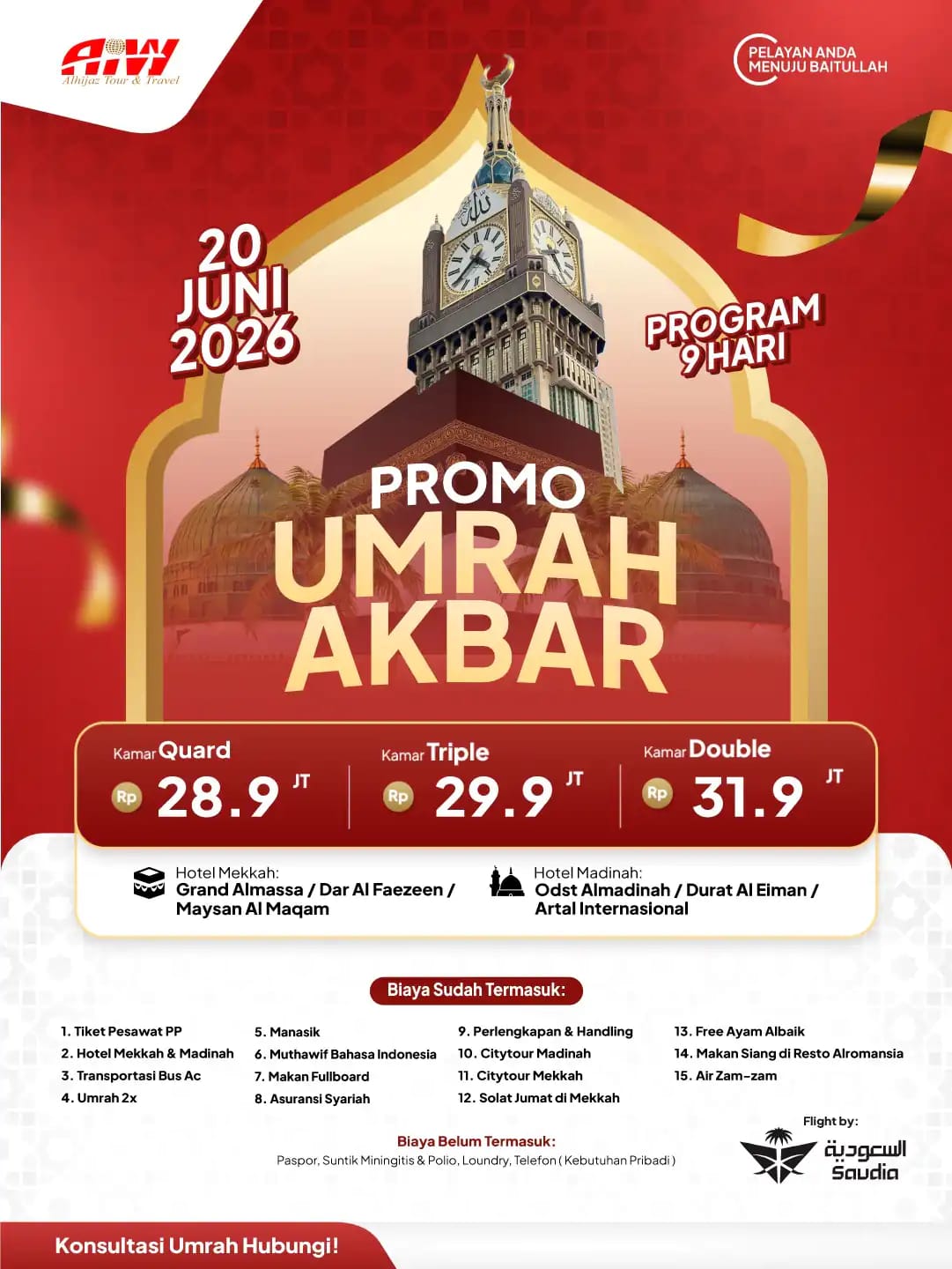 PROMO UMROH AKBAR 9 HARI